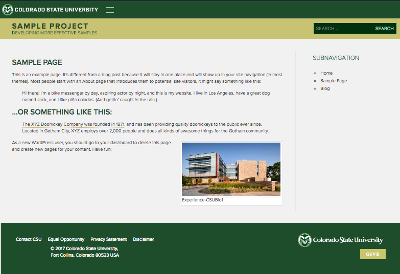 CSU Intra-University Project Template